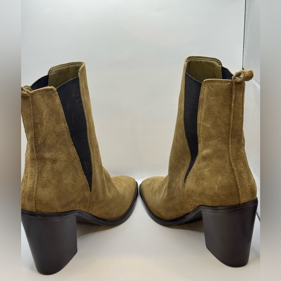 Marc Fisher LTD Size 8 Women's Tan Kristie Suede Ankle Boots - Picture 7 of 10